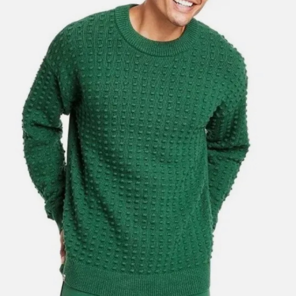 Men's Textured Sweater - LEGO Collection x Target Green